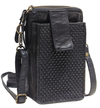 Load image into Gallery viewer, Full Grain Leather Mobile Phone Travel Bag